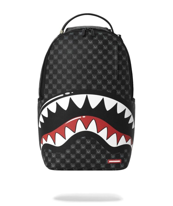SPRAYGROUND<br/>Mochila"SHARKS IN PARIS WTF BUBBLY BLACK CHECK BACKPACK"