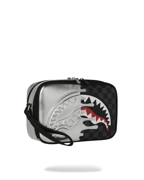 SPRAYGROUNDNeceser"SILVER SIDE DRIP TOILETRY BRICK"