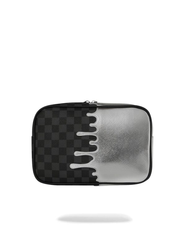 SPRAYGROUNDNeceser"SILVER SIDE DRIP TOILETRY BRICK"