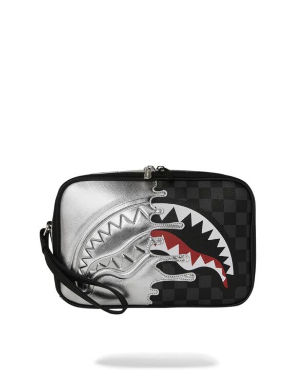 SPRAYGROUNDNeceser"SILVER SIDE DRIP TOILETRY BRICK"