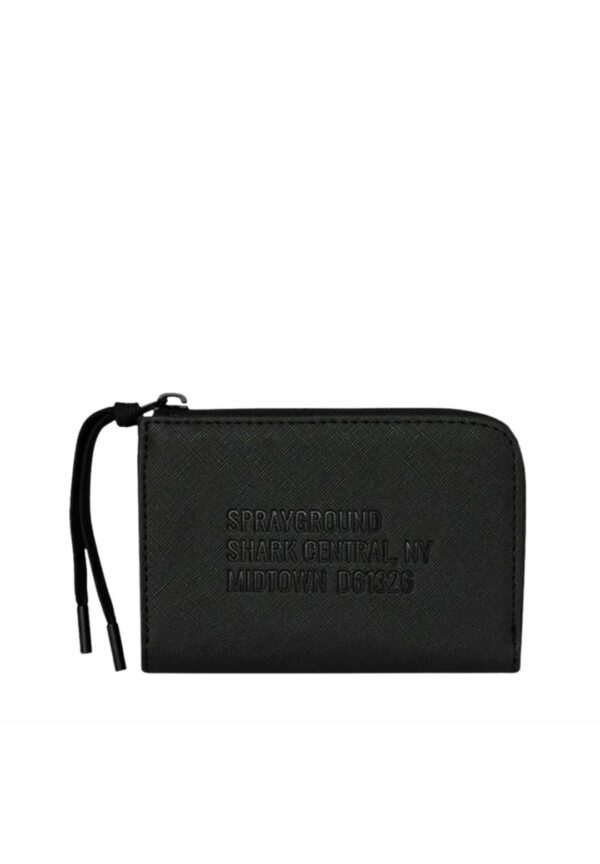 SPRAYGROUNDBilletero" BLACKED OUT EMBOSSED GOLD TOOTH WALLET"