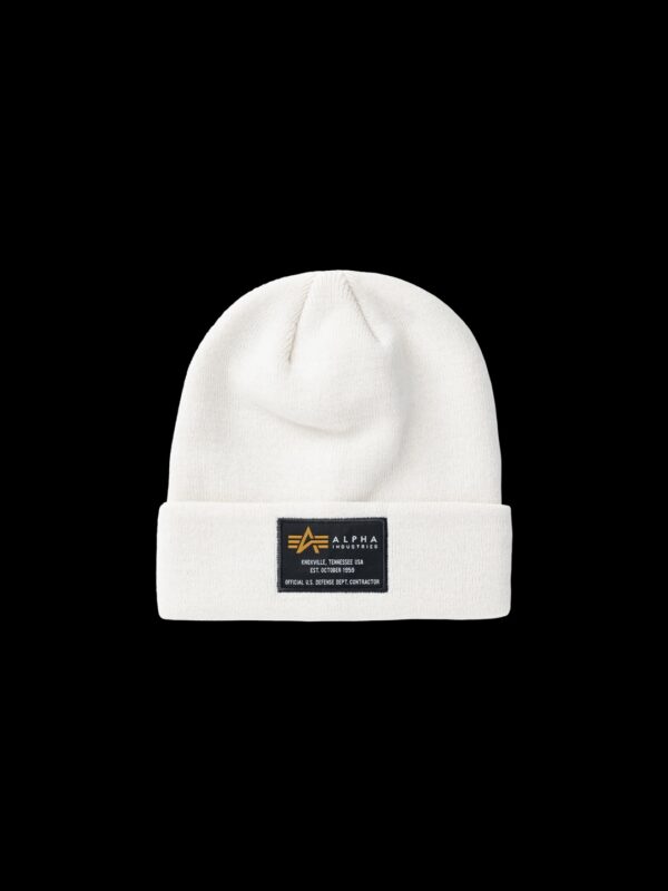 ALPHA INDUSTRIESGorro"Crew Beanie"color blanco