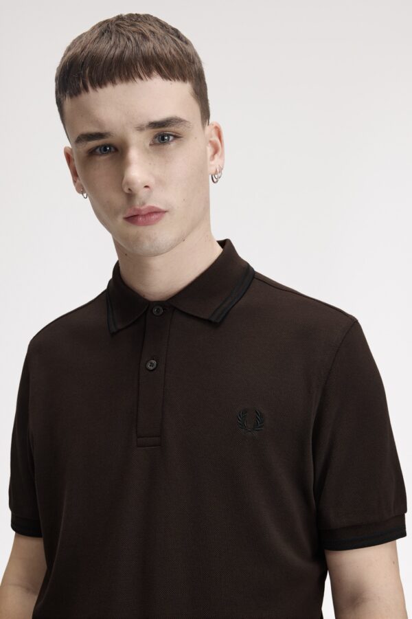 FRED PERRYPolo"TWIN TIPPED FRED PERRY"color marron