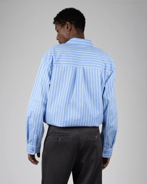 PROHIBITEDCamisa"Rewind Dress Shirt Baby Blue"color celeste