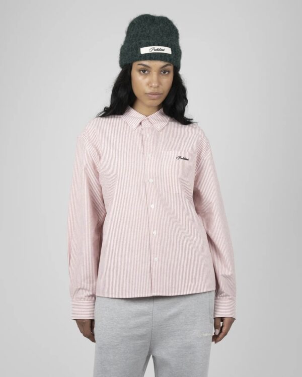 PROHIBITEDCamisa"The Cambridge Button Down Shirt"color rojo