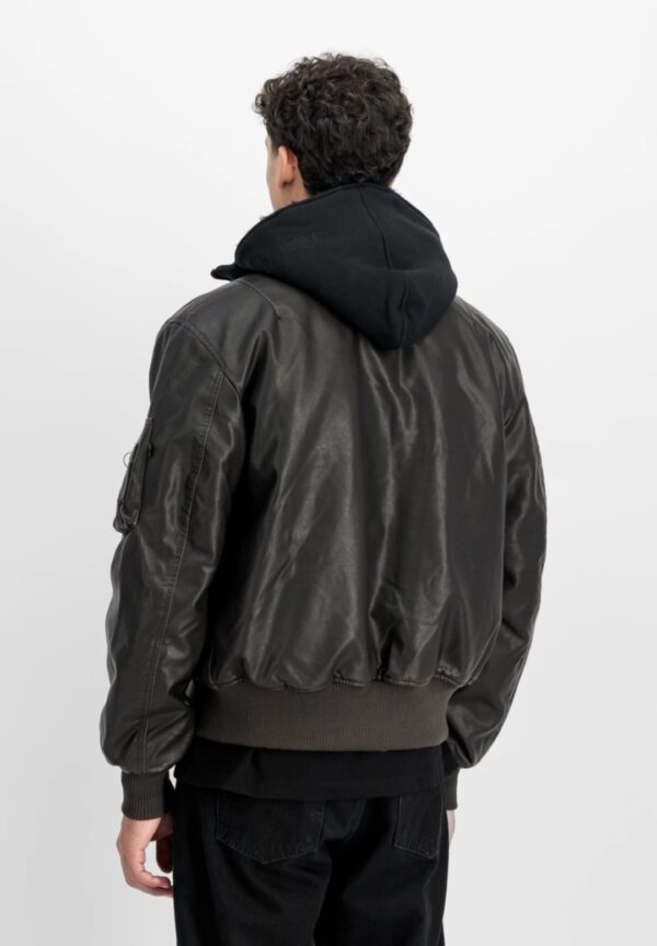 ALPHA INDUSTRIESBomber"MA-1 D-Tec Faux Leather"color marron