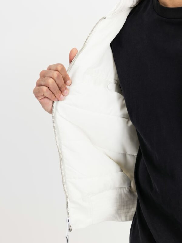 ALPHA INDUSTRIESChaqueta"MA-1 Zip Hood Backprint Bomber Jacket"color blanco