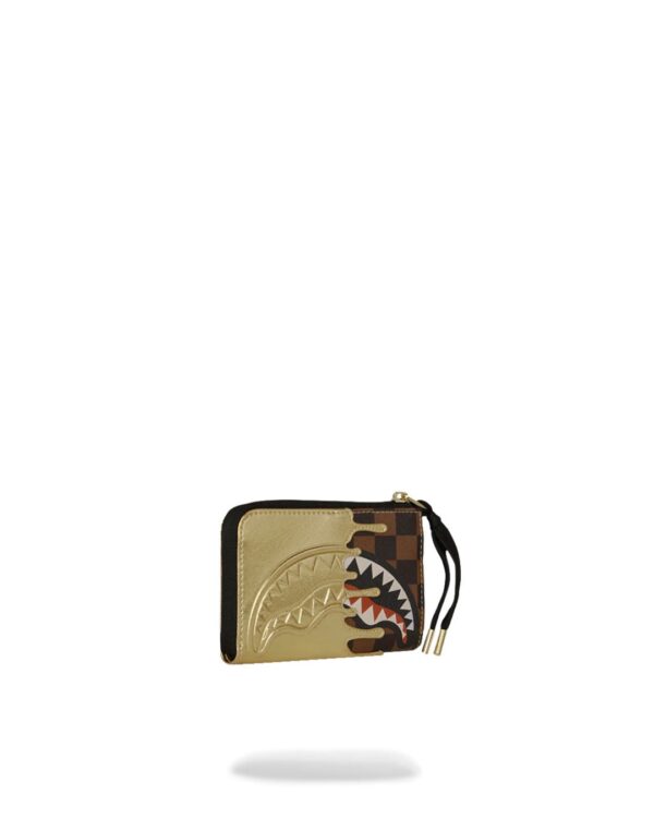 SPRAYGROUNDBilletero"SHARKS IN PARIS GOLD DRIP WALLET"