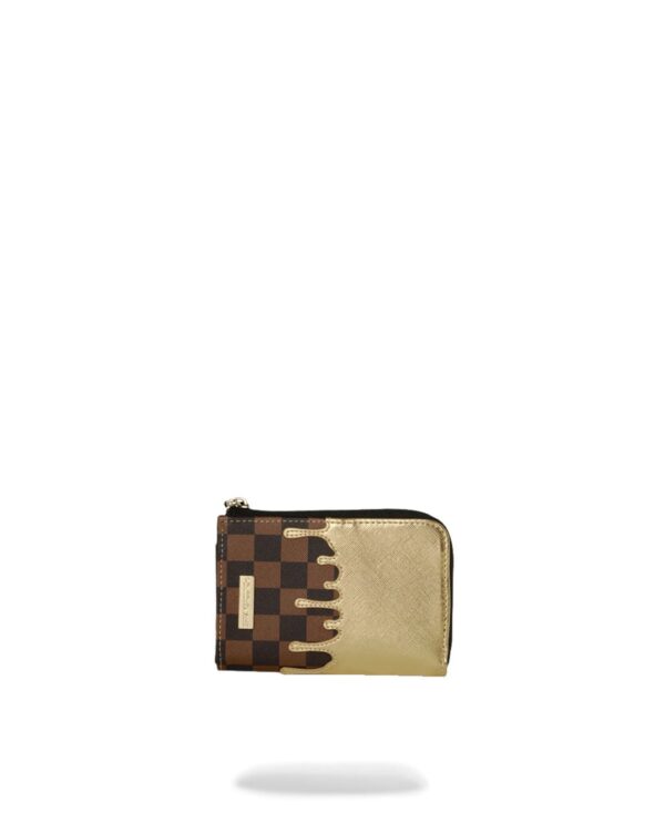 SPRAYGROUNDBilletero"SHARKS IN PARIS GOLD DRIP WALLET"